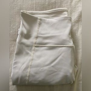 White ribbed Lululemon biker shorts. Very gently used, size 8.